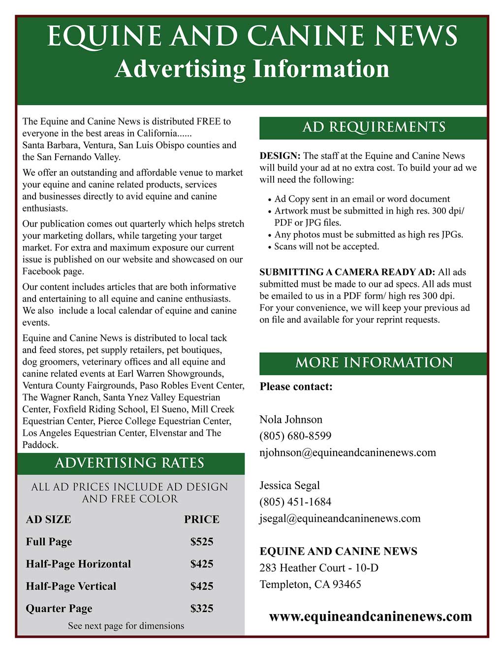 Media Kit with Fillable Insertion Order Updated for 2026